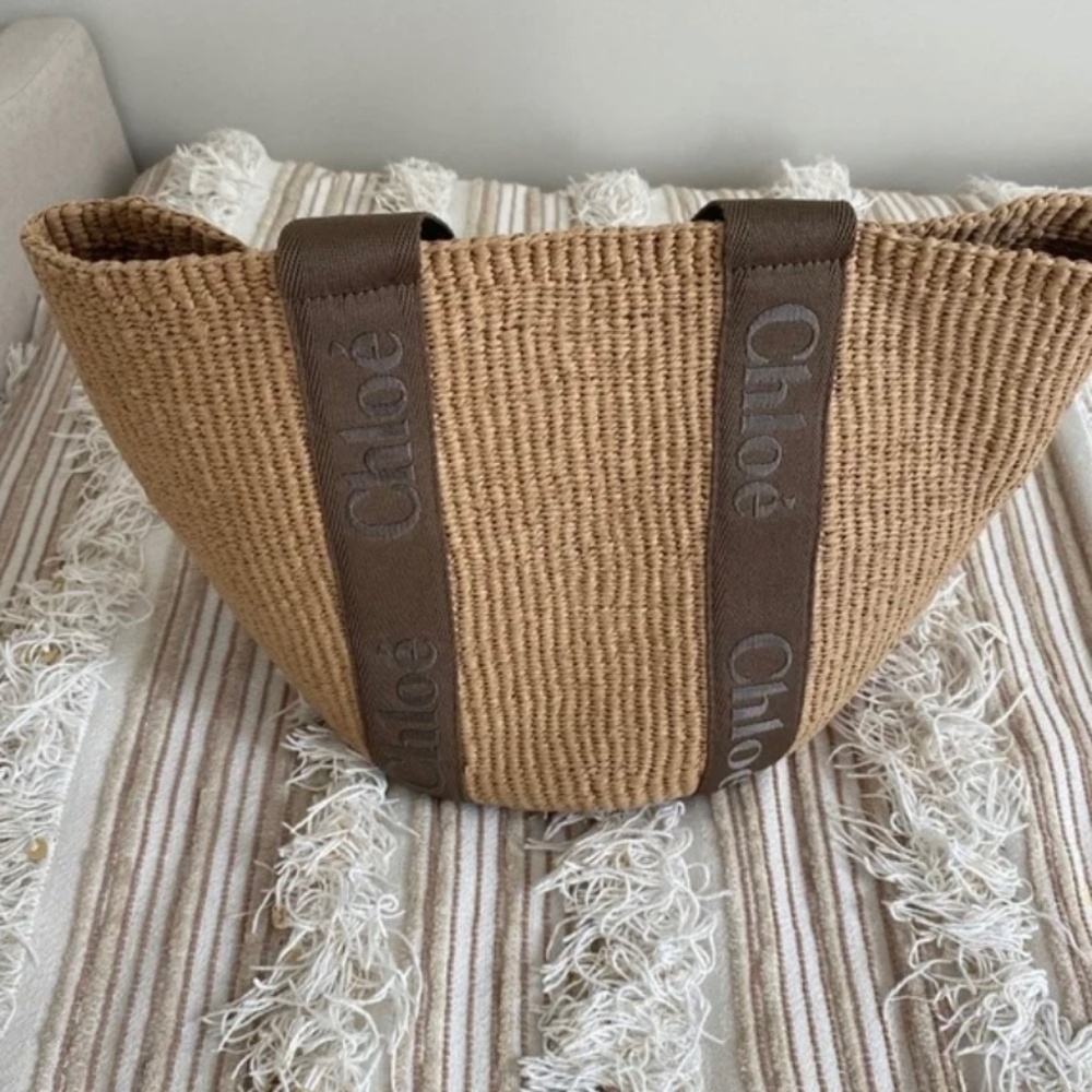 Chloe Mifuko Raffia tote